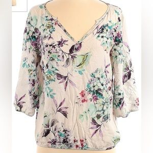 Zara Basic Viscose Floral Shirt